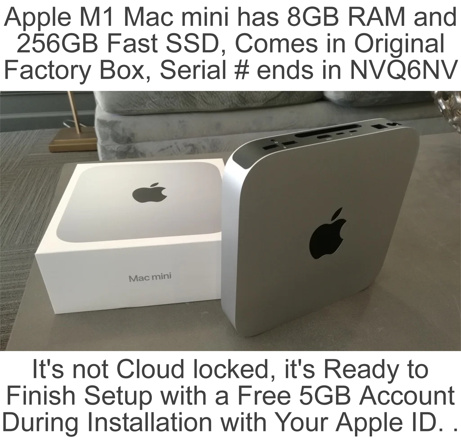 Apple M1 Mac mini at ComputerPro2000 ebay auction