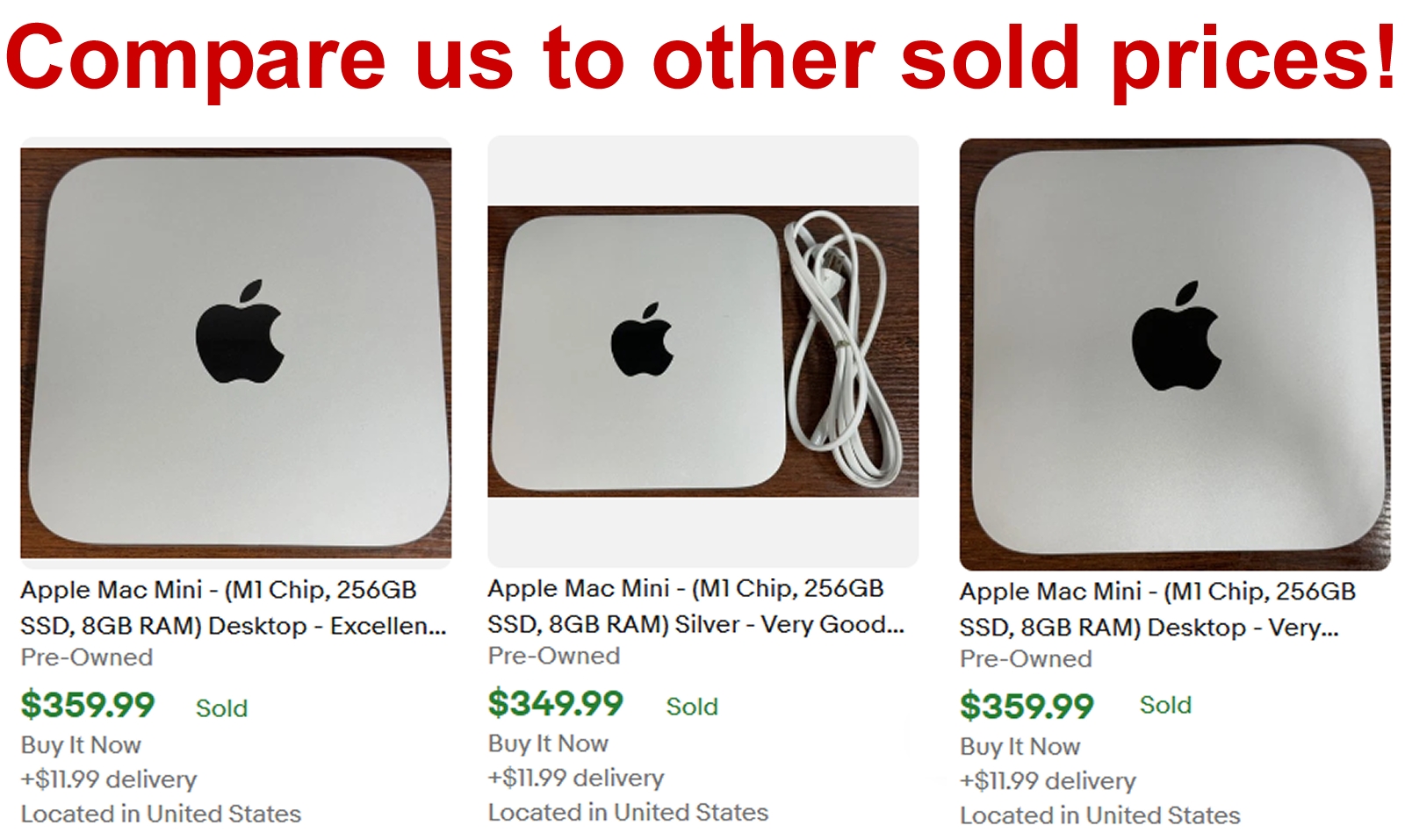 Compare prices at ComputerPro2000 ebay auction